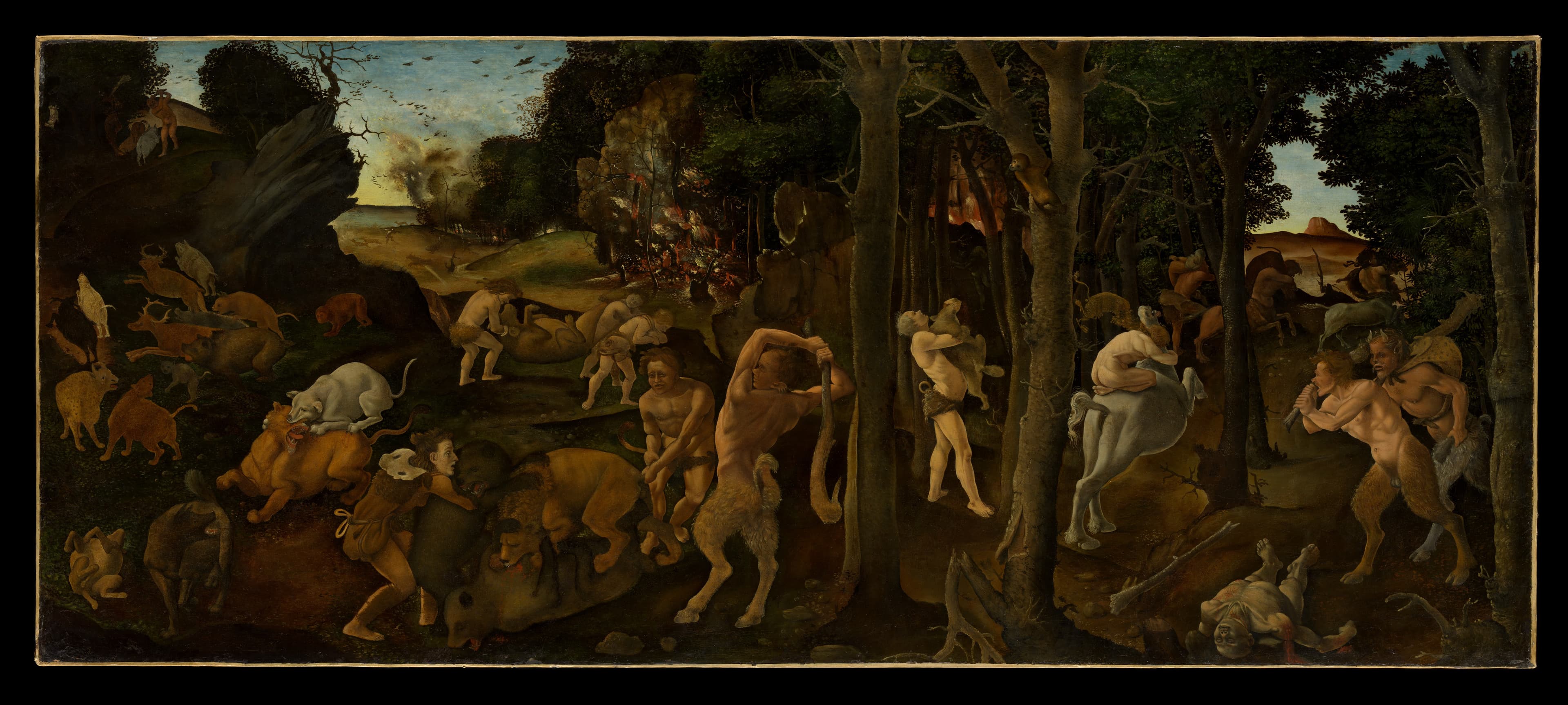Piero di Cosimo (Piero di Lorenzo di Piero d'Antonio) — A Hunting Scene
