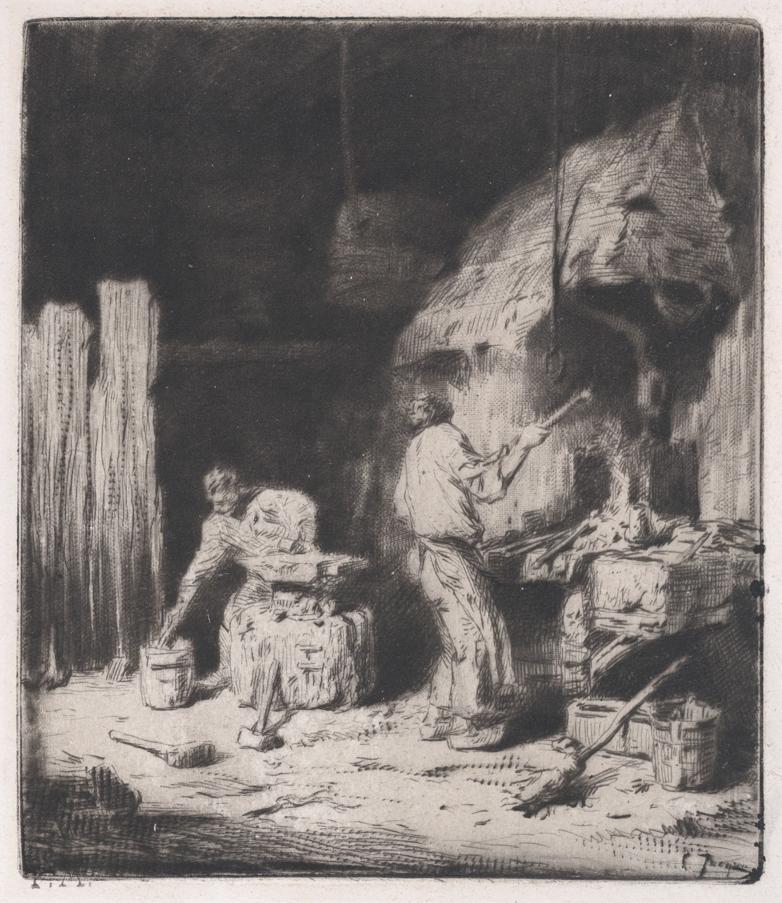 Charles Jacque — Forge