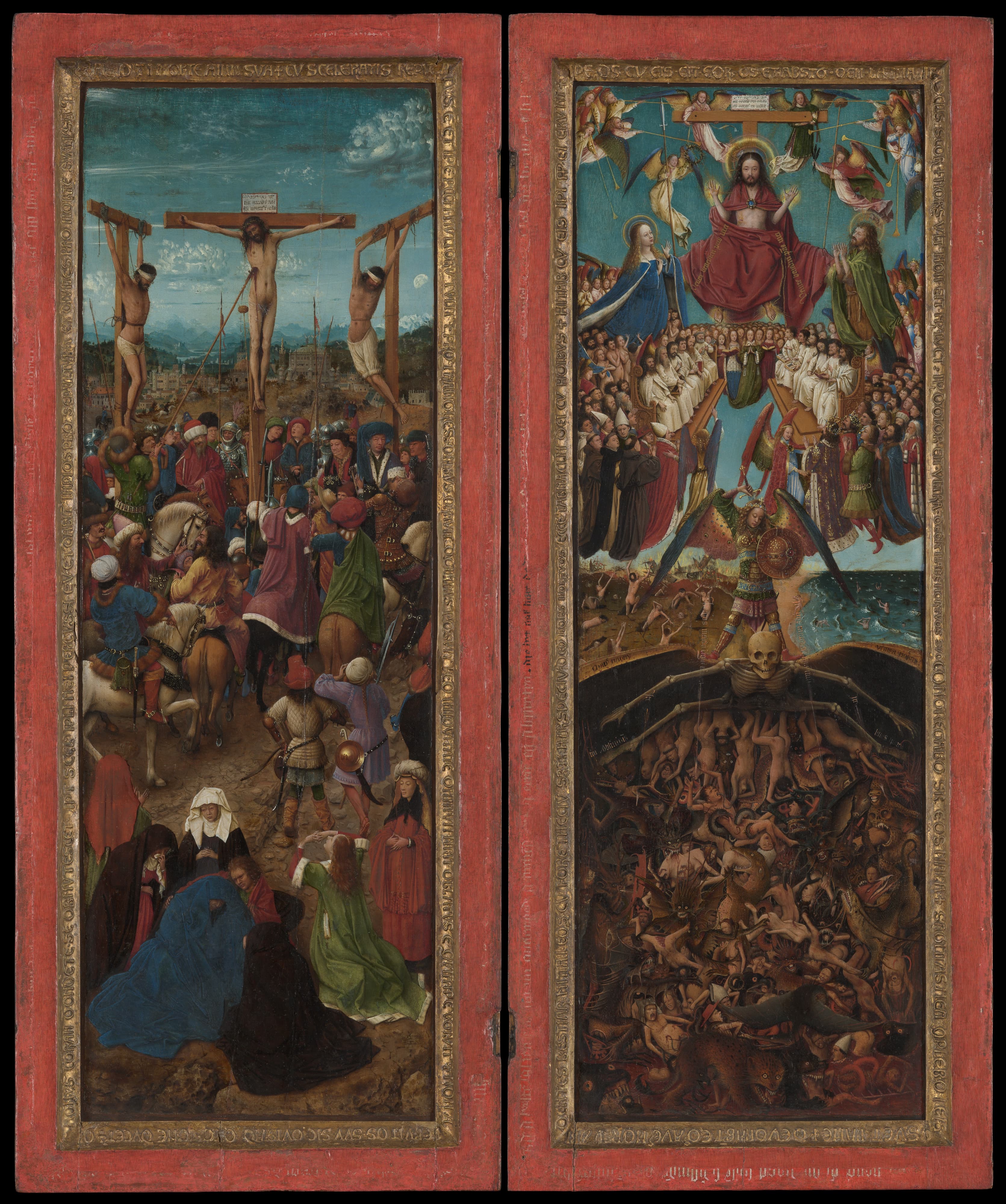 Jan van Eyck — The Crucifixion; The Last Judgment