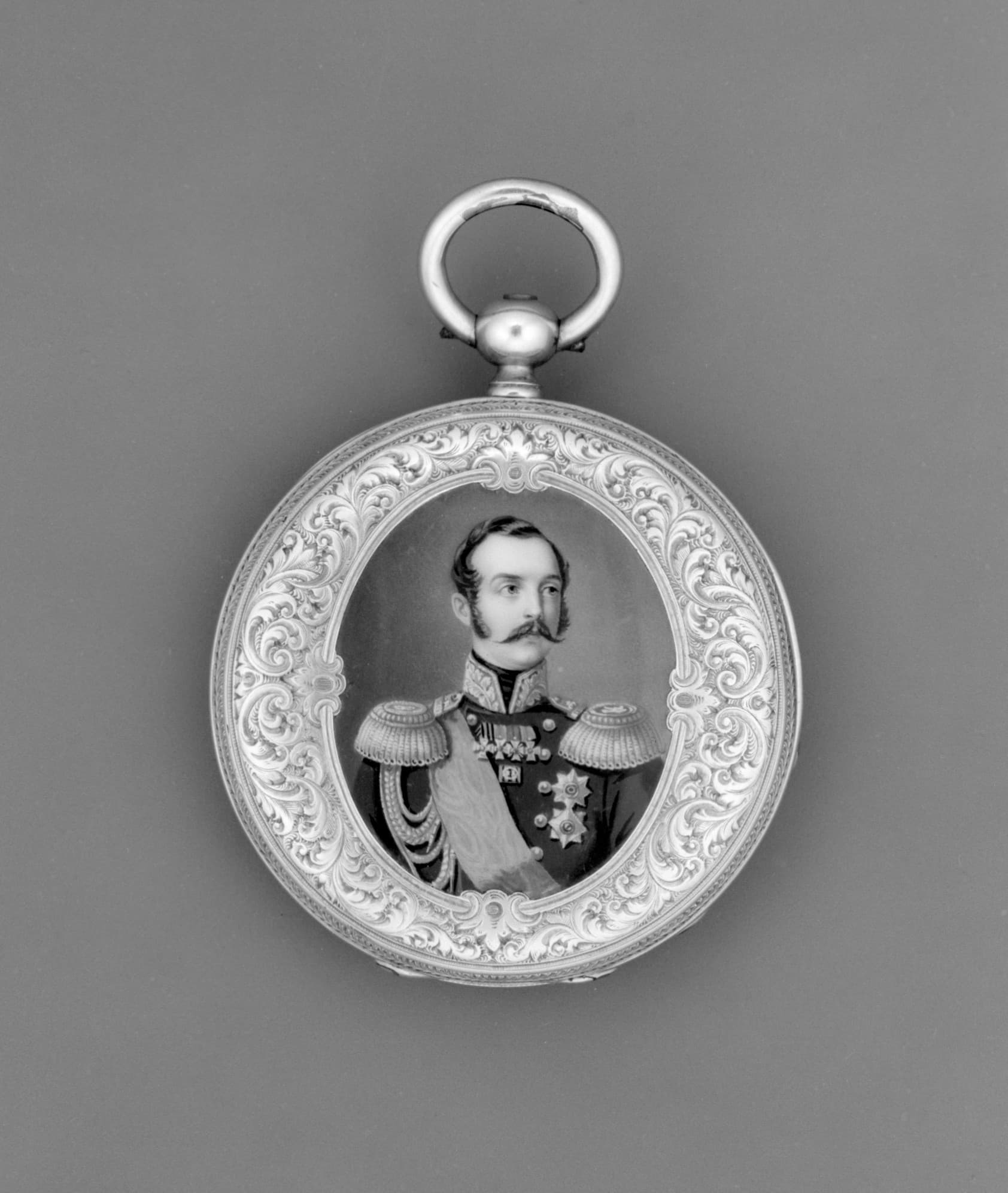 H. Maret — Watch with a portrait of Alexander II, czar of Russia (r. 1855–81)