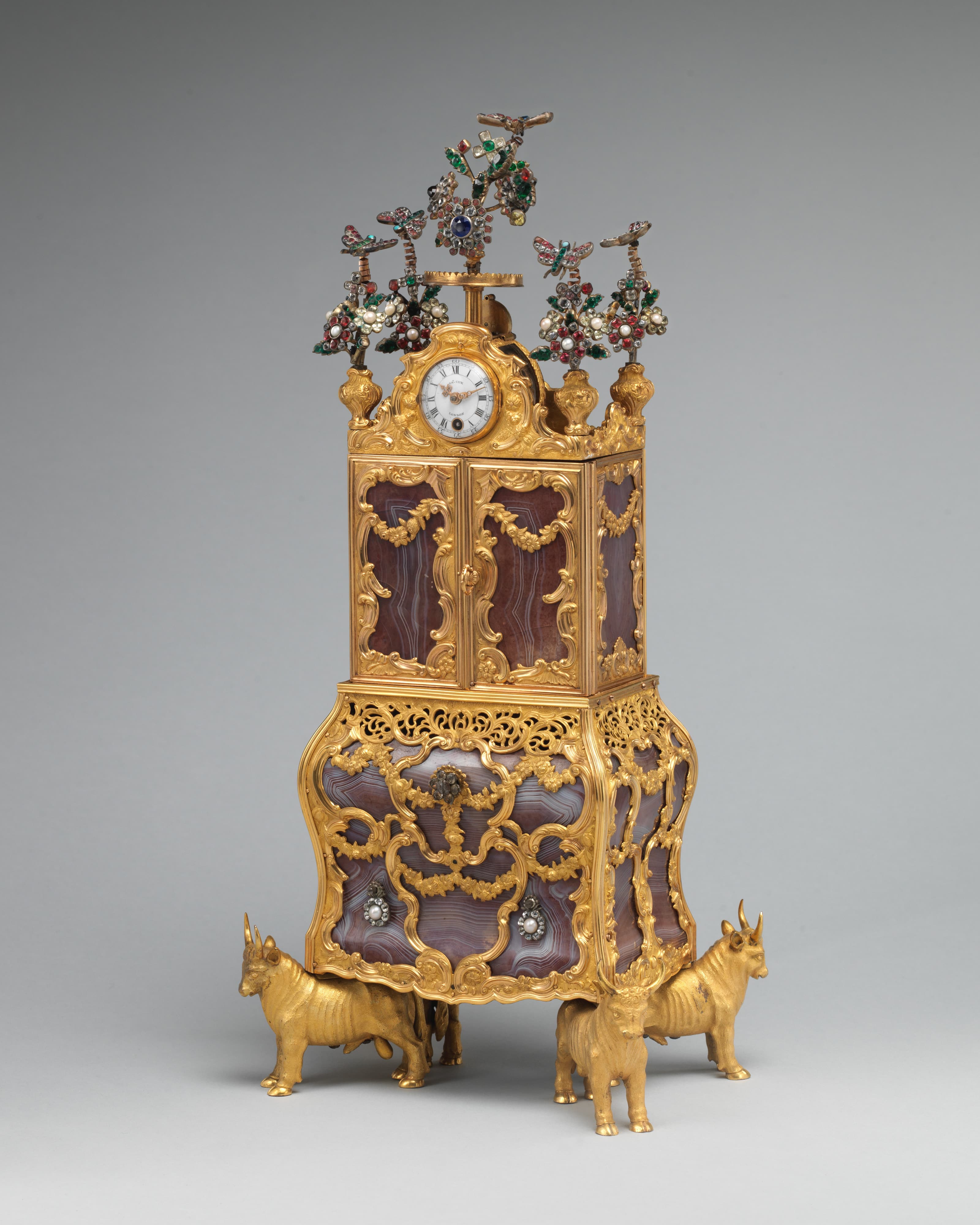 James Cox — Miniature secretary incorporating a watch